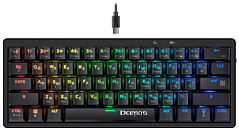 Клавиатура игровая механическая Defender Deimos GK-303 RU,RGB черный