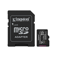 Карта памяти MicroSD 64GB Class 10 UHS-I Kingston SDCS3/64GB