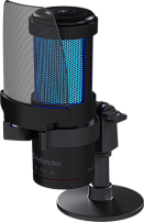 Игровой стрим микрофон Defender Impulse GMC 400 USB черный Игровой стрим микрофон Defender Impulse GMC 400 USB черный