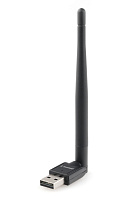 Адаптер USB Gembird WNP-UA-010 Wi-Fi 150 Мбит, с антенной, USB, 802.11b/g/n, RTL8188