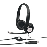 Наушники-гарнитура Logitech HEADSET H390 черный