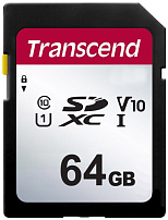 Карта памяти SD 64GB Class 10 U3 Transcend TS64GSDC300S Карта памяти SD 64GB Class 10 U3 Transcend TS64GSDC300S