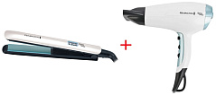 Выпрямитель Remington S8500 белый + Фен D5216 белый