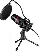 Игровой стрим микрофон Defender Forte GMC 300 черный