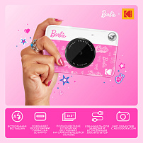 Фотоаппарат моментальной печати Kodak PRINTOMATIC Barbie темно-розовый