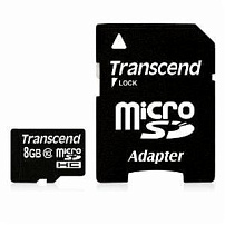 Карта памяти MicroSD 8GB Class 10 Transcend TS8GUSDHC10