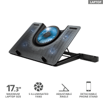 Подставка для ноутбука Trust GXT 1125 Quno черный