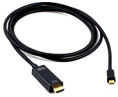Кабель mDP->HDMI Cablexpert CC-mDP-HDMI-6, 20M/19M,  4K, позол.разъемы, 1.8м, черный, пакет