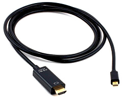 Кабель mDP->HDMI Cablexpert CC-mDP-HDMI-6, 20M/19M,  4K, позол.разъемы, 1.8м, черный, пакет