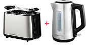Тостер Russell Hobbs 27390-56 сталь/черный + Электрический чайник 27380-70