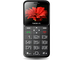 Мобильный телефон Texet TM-B226 черный-красный