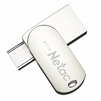 USB Флеш 64GB 3.2 Netac U785C OTG NT03U785C-064G-32PN серебристый