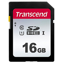 Карта памяти SD 16GB Class 10 U1 Transcend TS16GSDC300S