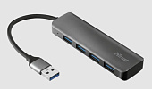 Разветвитель Trust Dalyx 4 in 1 USB 3.2 серый