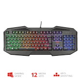 Клавиатура игровая Trust RU GXT830-RW AVONN GAMING KB черный