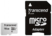 Карта памяти MicroSD 16GB Class 10 U1 Transcend TS16GUSD300S-A