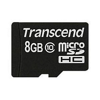 Карта памяти MicroSD 8GB Class 10 Transcend TS8GUSDC10