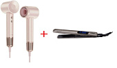 Фен Laifen Swift Premium золотисто-розовый + Выпрямитель Ufesa PP5500 Velvet
