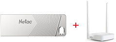 Wi-Fi Маршрутизатор Tenda N301 Wireless Easy Setup Wi-Fi 4 Белый + USB Флеш 128GB 3.2 Netac NT03UM1N Wi-Fi Маршрутизатор Tenda N301 Wireless Easy Setup Wi-Fi 4 Белый + USB Флеш 128GB 3.2 Netac NT03UM1N