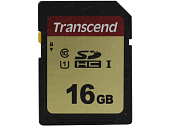Карта памяти SD 16GB Class 10 V30 U1 Transcend TS16GSDC500S