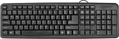 Клавиатура проводная Defender HB-420 RU,черный