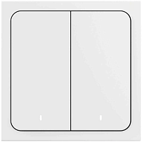 Беспроводной умный выключатель Яндекс 2 клавиши белый