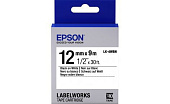 Лента Epson C53S654021 LK4WBN Стандартная лента 12мм, Бел./Черн., 9м