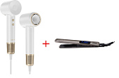 Фен Laifen Swift Premium золотисто-белый + Выпрямитель Ufesa PP5500 Velvet