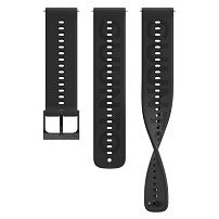 Ремешок силиконовый для часов Suunto 22 мм ALL BLACK S+M