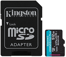 Карта памяти MicroSD 512GB Class 10 U3 Kingston SDCG4/512GB