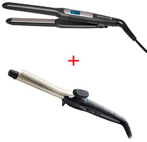 Выпрямитель Remington S5515 черный + Плойка CI5319 черный