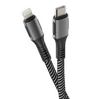 Кабель Olmio PD USB 2.0 Type-C - Lightning 1.2, Power Delivery черный Кабель Olmio PD USB 2.0 Type-C - Lightning 1.2, Power Delivery черный