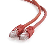 Патч-корд UTP Cablexpert PP6U-1M/R  кат.6, 1м, литой, многожильный (красный)