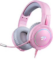 Наушники-гарнитура игровые Redragon Mento RGB розовый Наушники-гарнитура игровые Redragon Mento RGB розовый