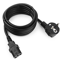 Кабель питания Cablexpert PC-186-1-3M, Schuko-C13, 3x1.0мм2, 16А, с заземлением, 3м, черный, пакет Кабель питания Cablexpert PC-186-1-3M, Schuko-C13, 3x1.0мм2, 16А, с заземлением, 3м, черный, пакет