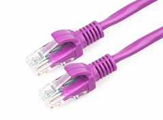 Патч-корд UTP Cablexpert PP12-1.5M/V, кат.5e, 1.5м, литой, многожильный (фиолетовый)