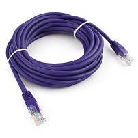 Патч-корд UTP Cablexpert PP12-5M/V кат.5e, 5м, литой, многожильный (фиолетовый) Патч-корд UTP Cablexpert PP12-5M/V кат.5e, 5м, литой, многожильный (фиолетовый)