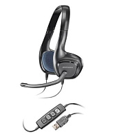 Наушники-гарнитура проводная Plantronics AUDIO 628 черный USB