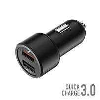 Зарядное устройство автомобильное Olmio АЗУ 30W черный